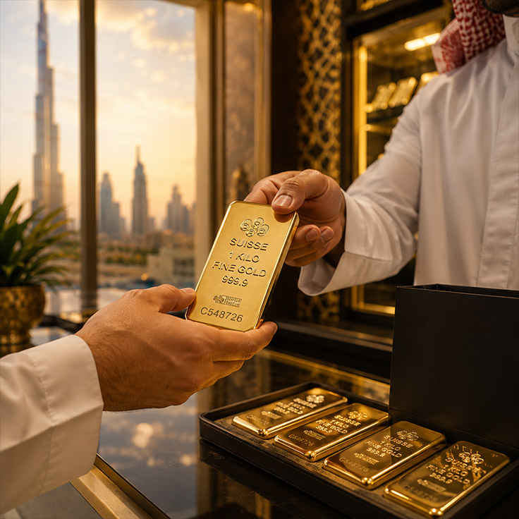 Gold bars investment Dubai